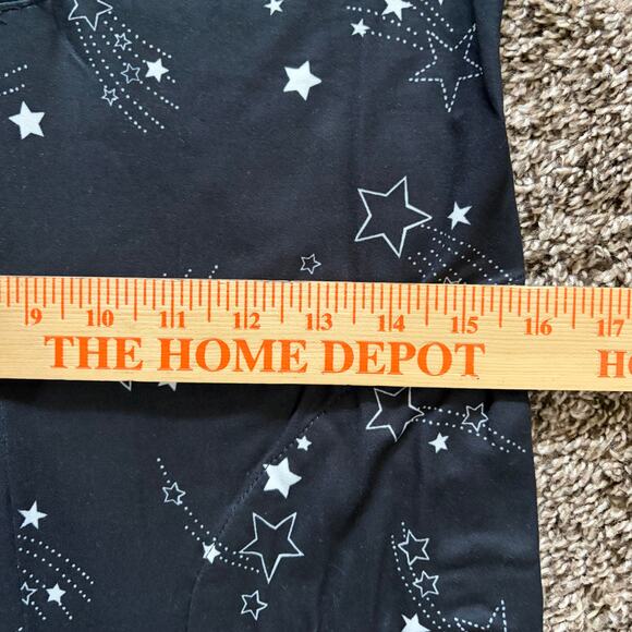 Mason Grey Women’s One Piece Sleepwear Small Black Shooting Stars Pajamas NWT - Picture 6 of 9